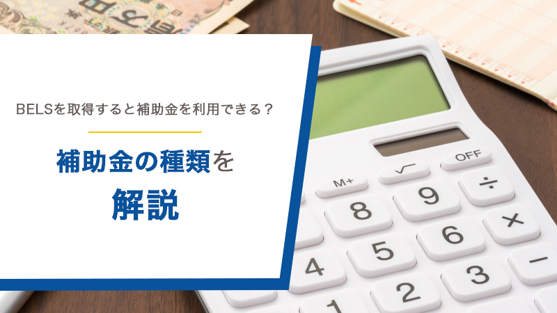 BELSを取得すると補助金を利用できる？補助金の種類を解説